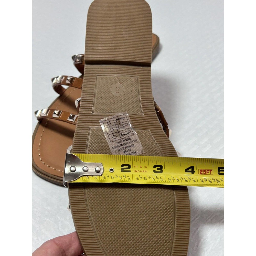 Pierre Dumas Studded Sandal in New Tan~Size 8 - Picture 8 of 13